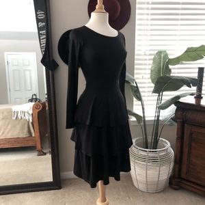 LuLaRoe Black Long Sleeve Dress